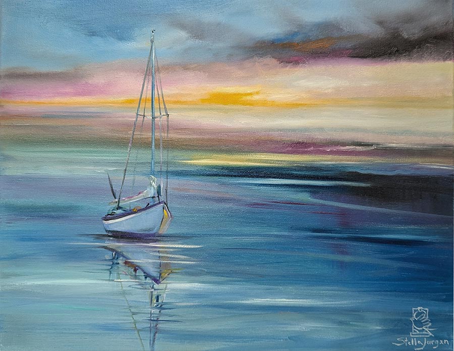 "Serene" 20" x 16" - oil on canvas - Stella Jurgen - AVAILABLE